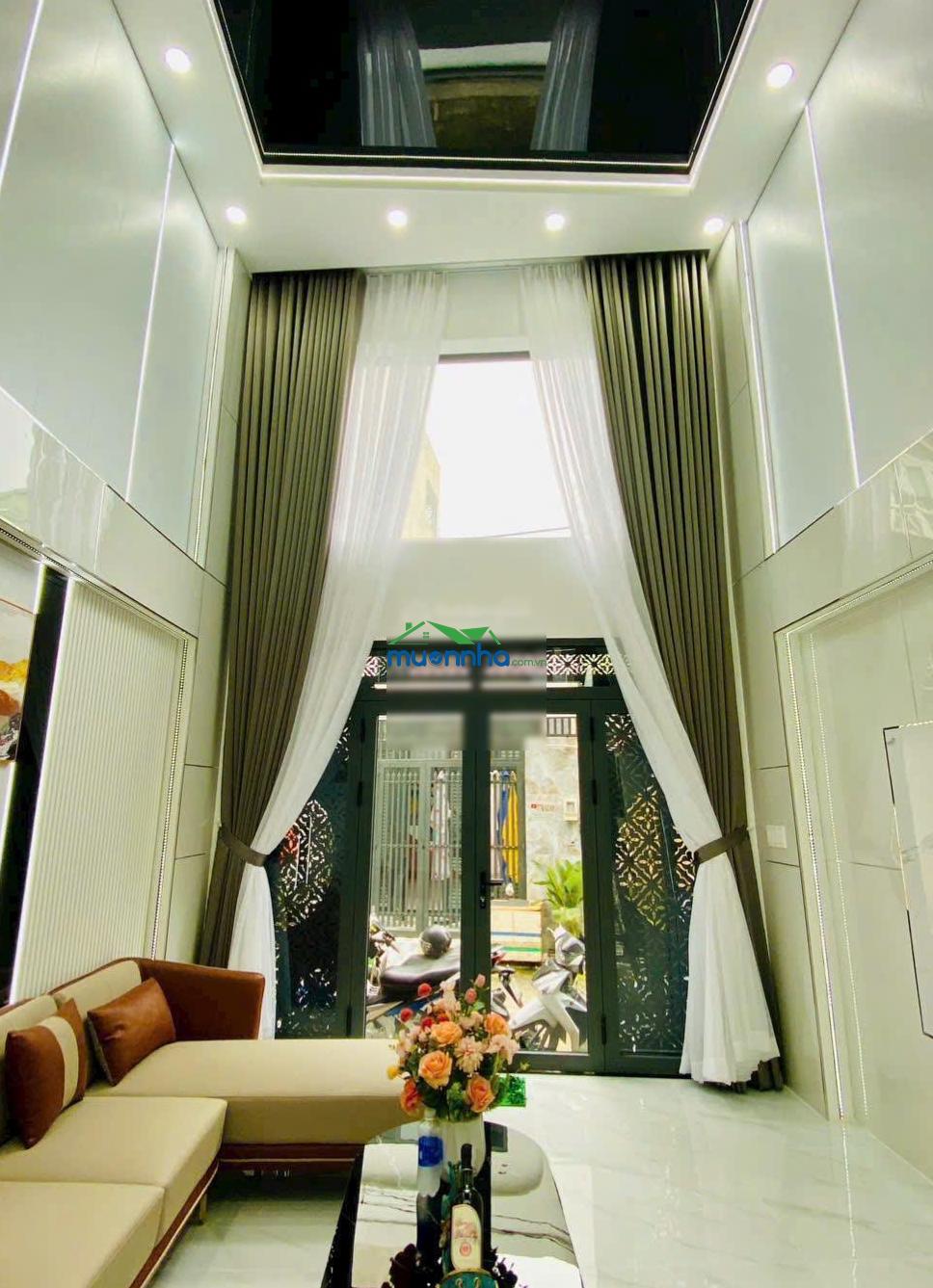 Góc 2mt thống nhất. nhà 5 lầu dt 4x16m. nhà mới full nội thất, có thang máy. giá 8,9 tỷ tl - 2