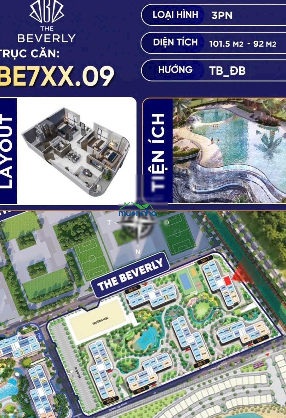 Chỉ hơn 3 tỷ sở hữu căn 1pn+ 53.8 view thoáng tại the beverly | vinhomes grand park q9 - 4
