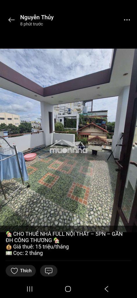Cho thuê nhà hẻm xe tải lê trọng tấn 4,5x16m 3 lầu 5pn 6vs full nt - 4