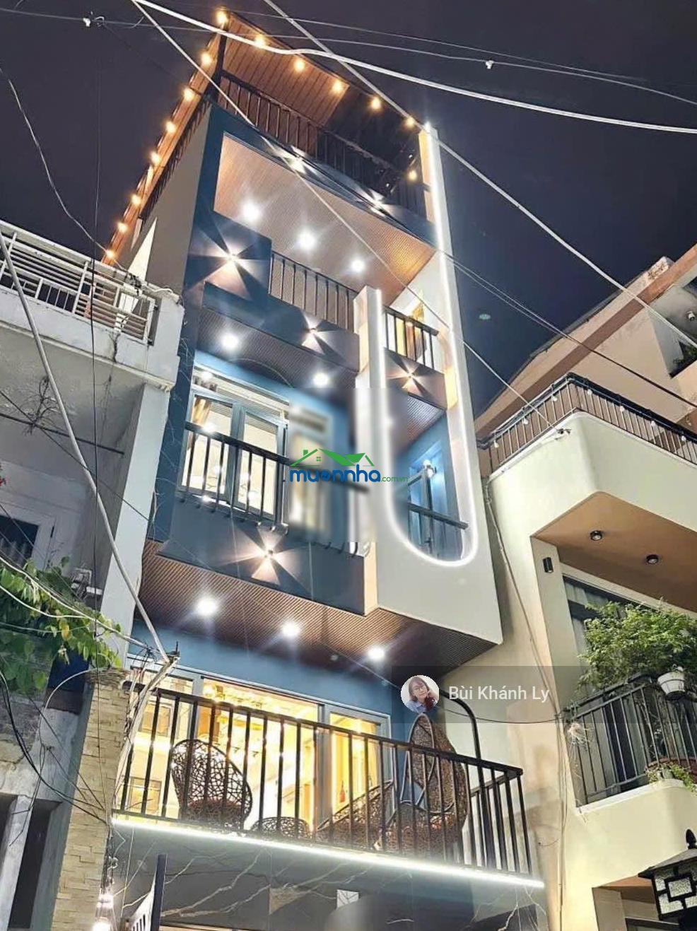 Bán nhà phan đăng lưu phú nhuận 50m 4 tầng thang máy nở hậu - 2