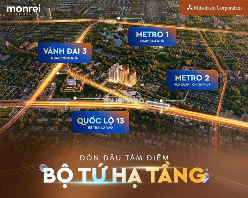 Căn hộ monrei sài gòn của mitsubishi corp, tt 15% đến lúc nhận nhà