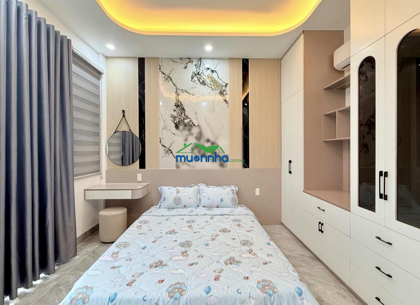 Nhà mới 5 tầng - full nội thất - gara ô tô - hxh nhựa - 60m2 - chỉ 8. x tỷ tl - 4