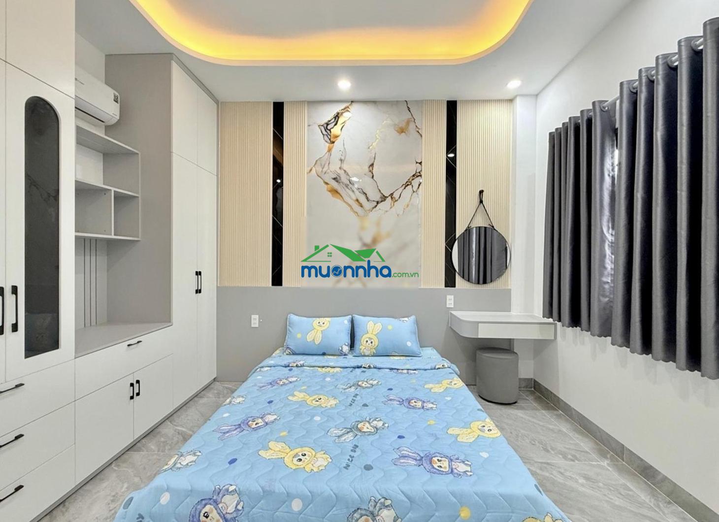 Nhà mới 5 tầng - full nội thất - gara ô tô - hxh nhựa - 60m2 - chỉ 8. x tỷ tl