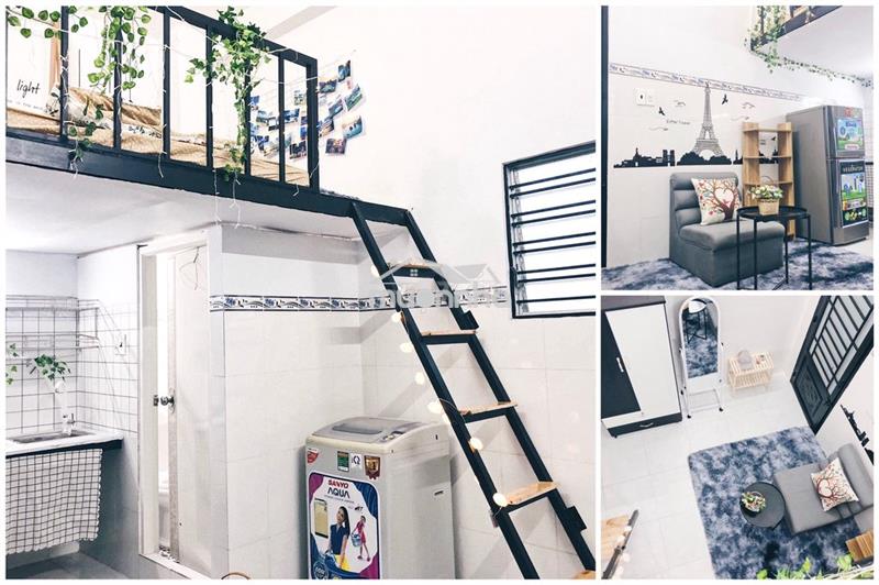 Căn hộ có gác (duplex) full nội thất cao cấp nguyễn oanh - hà huy giáp