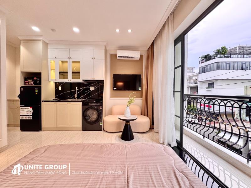 🏡 Studio ban công tách bếp full nội thất mới 100% | khu ngã tư bảy hiền – tân bình