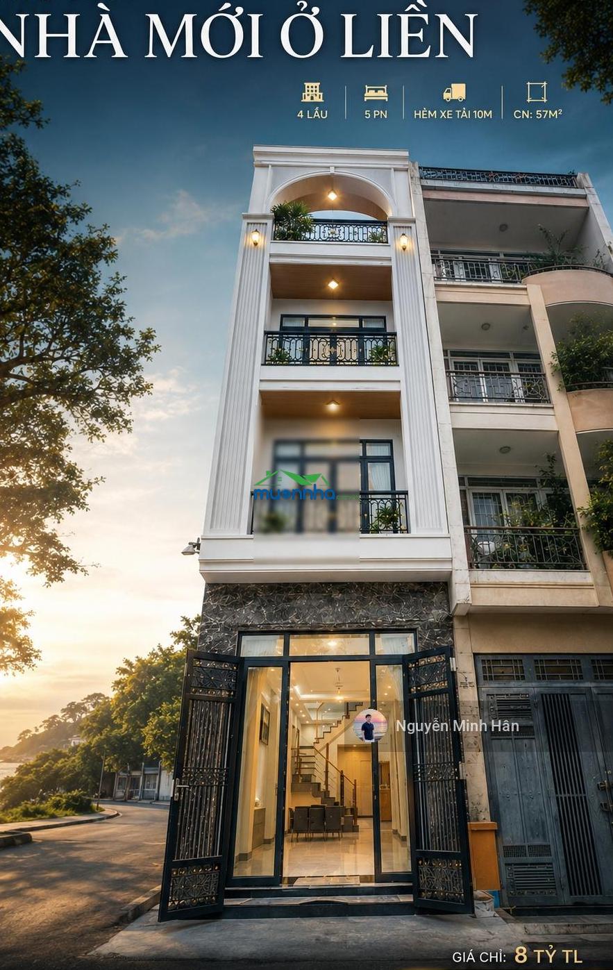 Trung tâm gv nhà mới ở liền 4l hxt 10m 55 nguyễn văn công p3 cn 57m2 giá chỉ 8 tỷ còn tl - 2