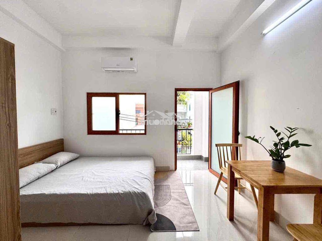Cho thuê phòng studio full nội thất ban công riêng ngay quang trung - 4