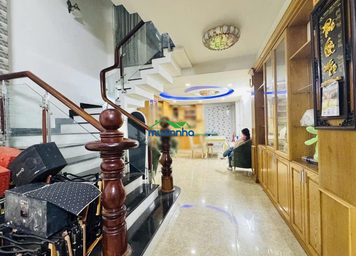 Xe hơi 8m thông-khu phân lô đồng bộ cao tầng-nhà đẹp o ngay-62m2-5tầng-5pn-6wc-cống lo p15 tb-8tỷtl - 2