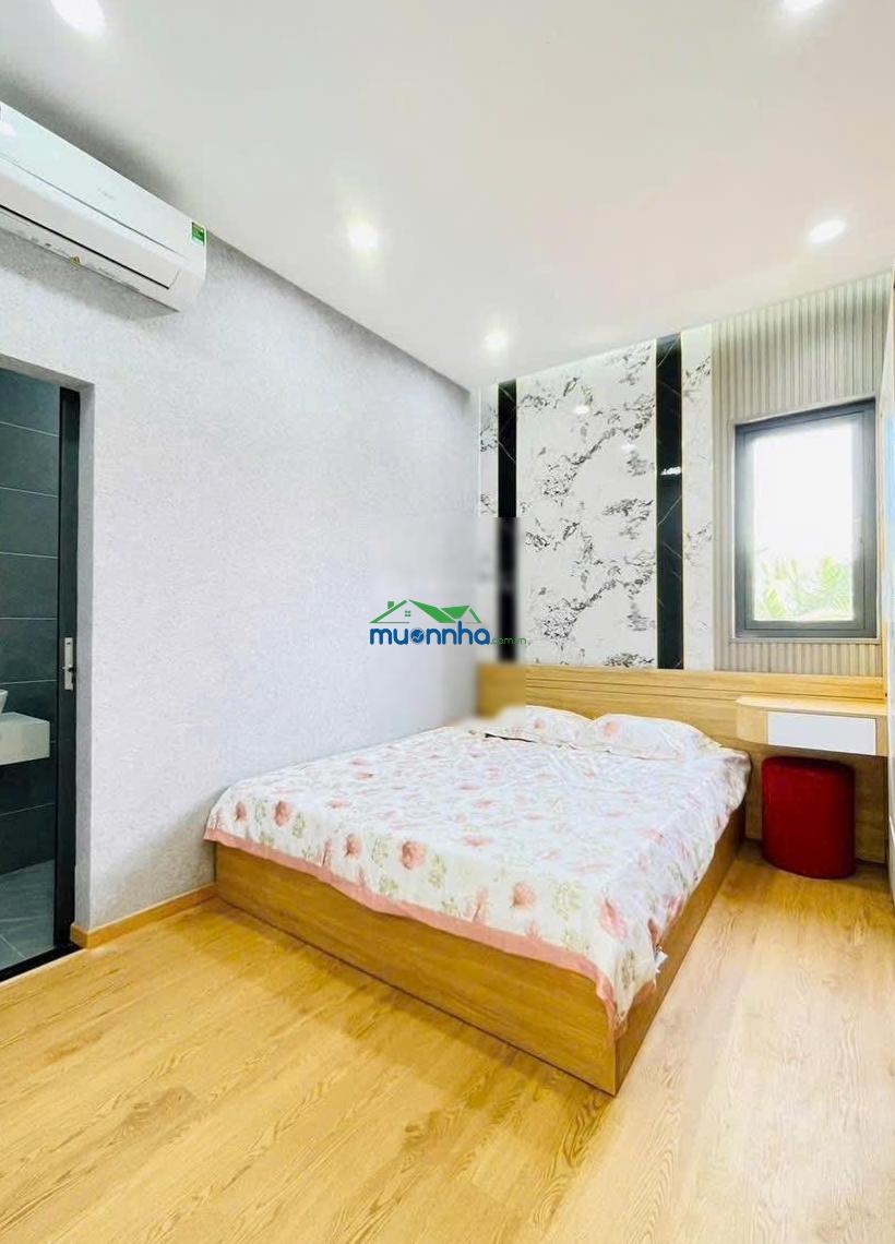 Nhà 1 lầu xây mới 3pn full nội thất cao cấp. dt. 4m x 14m - giá tốt - gần chợ đường - hà huy giáp - 2
