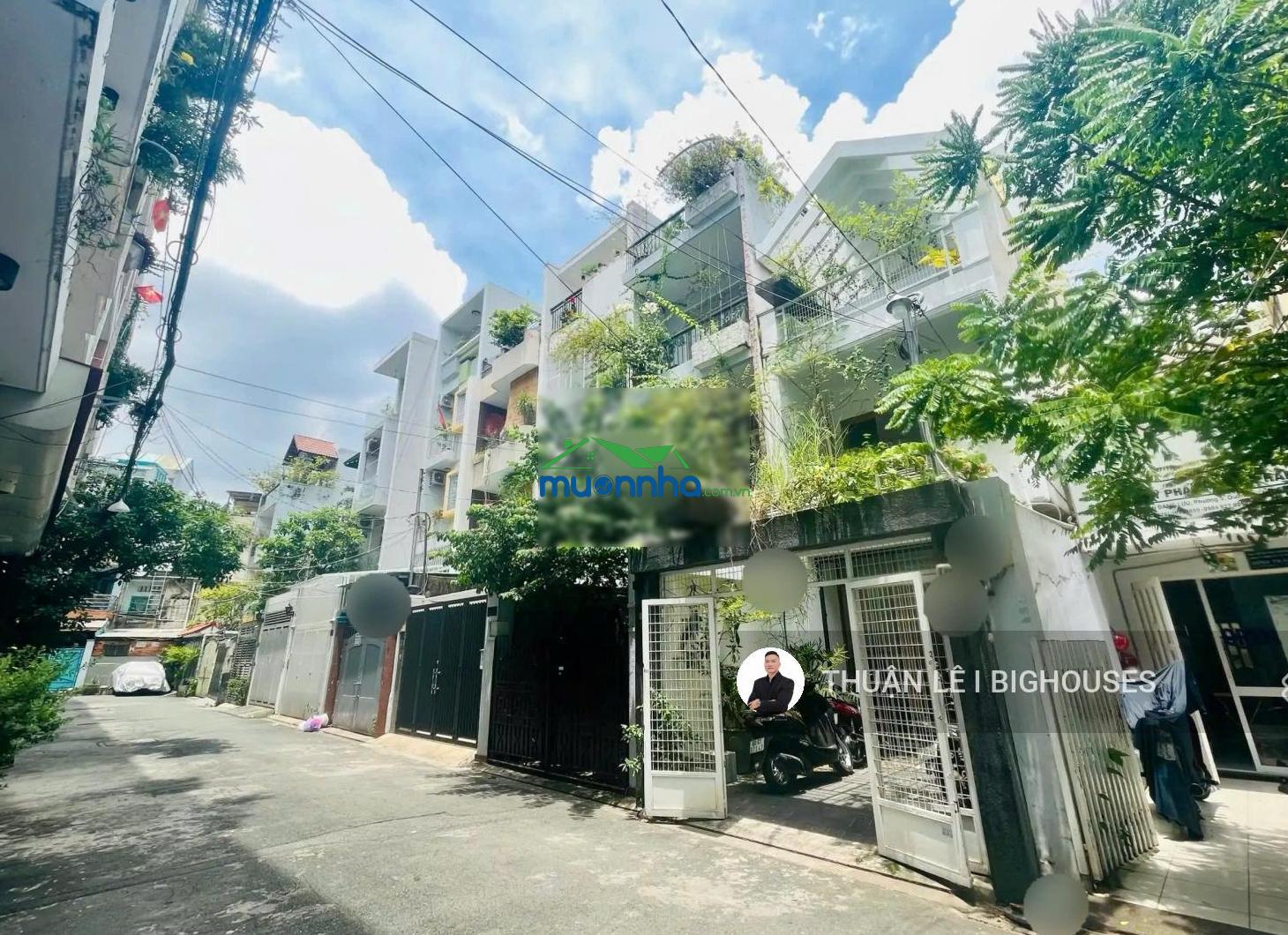 Hxh 6-8m phan đăng lưu, p3, phú nhuận. dt 3,75x20m(74,2m2) 4 lầu. đông bắc-lệch bắc. hđt: 26 triệu - 4