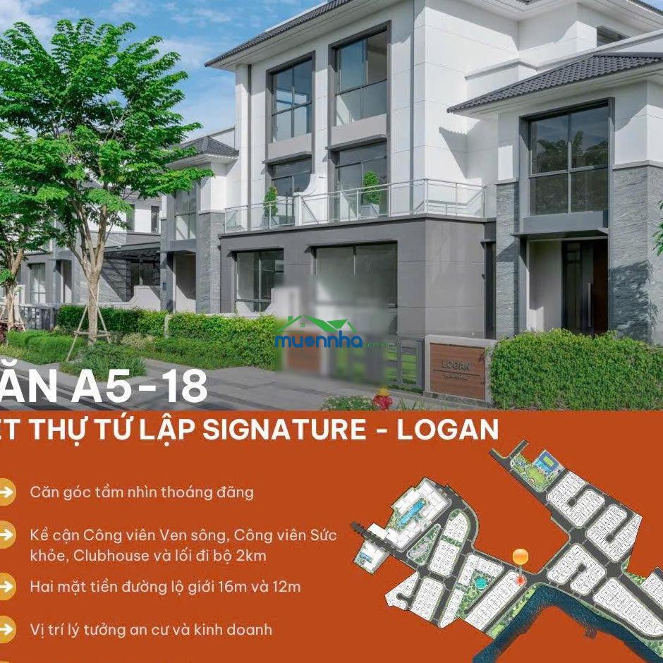 Biệt thự góc-tứ lập signature trực diện sông, cv sinh thái-căn hiếm gladia q2-khang điền-keppel