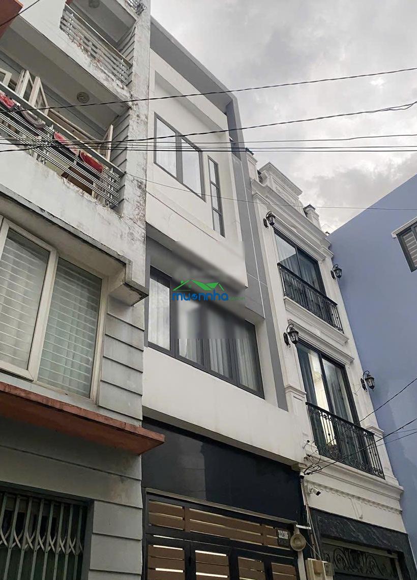 Nhà đẹp 4 tầng, 4 pn, 54m2, hẻm xe hơi, gần hàng xanh, giáp quận 1 - 4