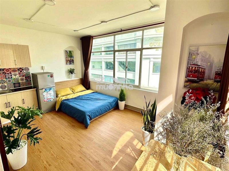 Cho thuê căn hộ 1 pn 50m2 - full nt - ngay cầu chữ y q5