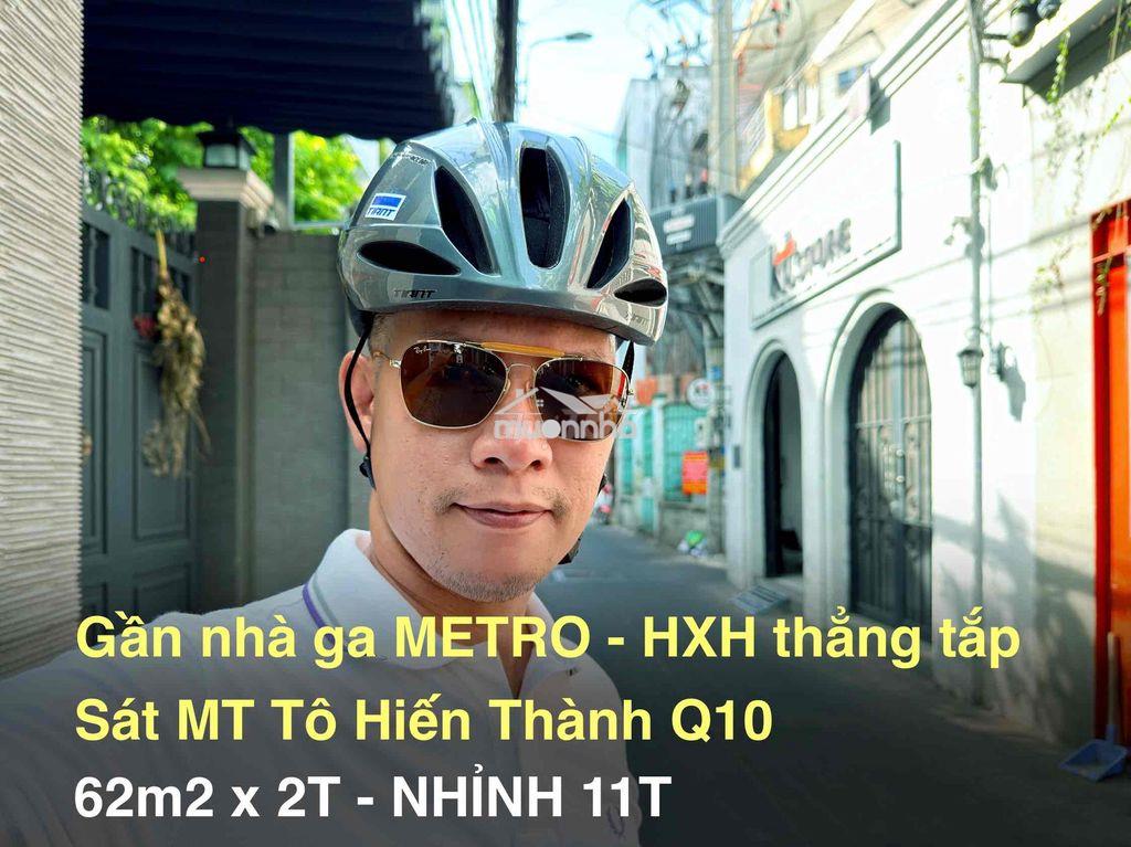 Hxh thẳng tắp sát mt tô hiến thành q10 gần nhà ga metro 62m x 2t. 11t5 - 3