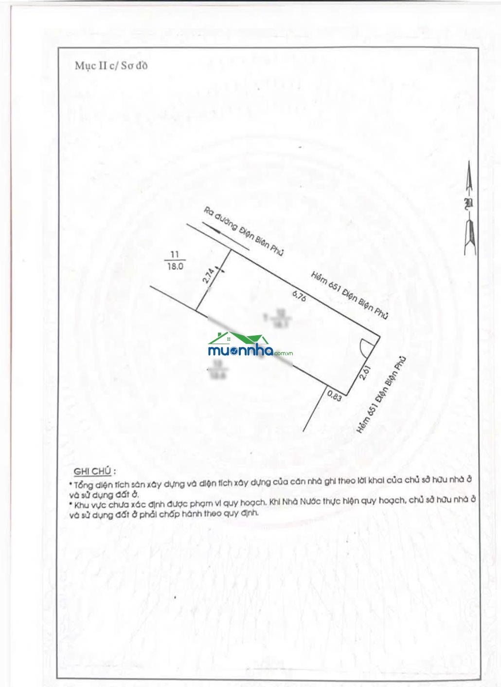 Giảm từ 3.2 tỷ xuống 2.65 tỷ hẻm 3.5m 651/14 điện biên phủ p1 quận 3, dt 2.8x7m, 1 trệt 1 lầu gỗ - 3
