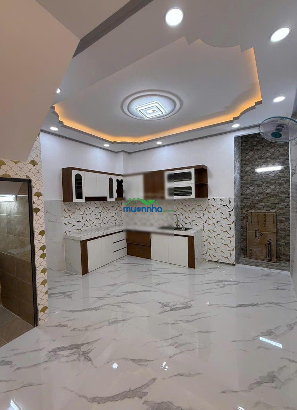 Nhà 4.5m x 12.5m đúc 3 tầng hẻm 4m ngay cầu vượt cây gõ, hồng bàng - 4