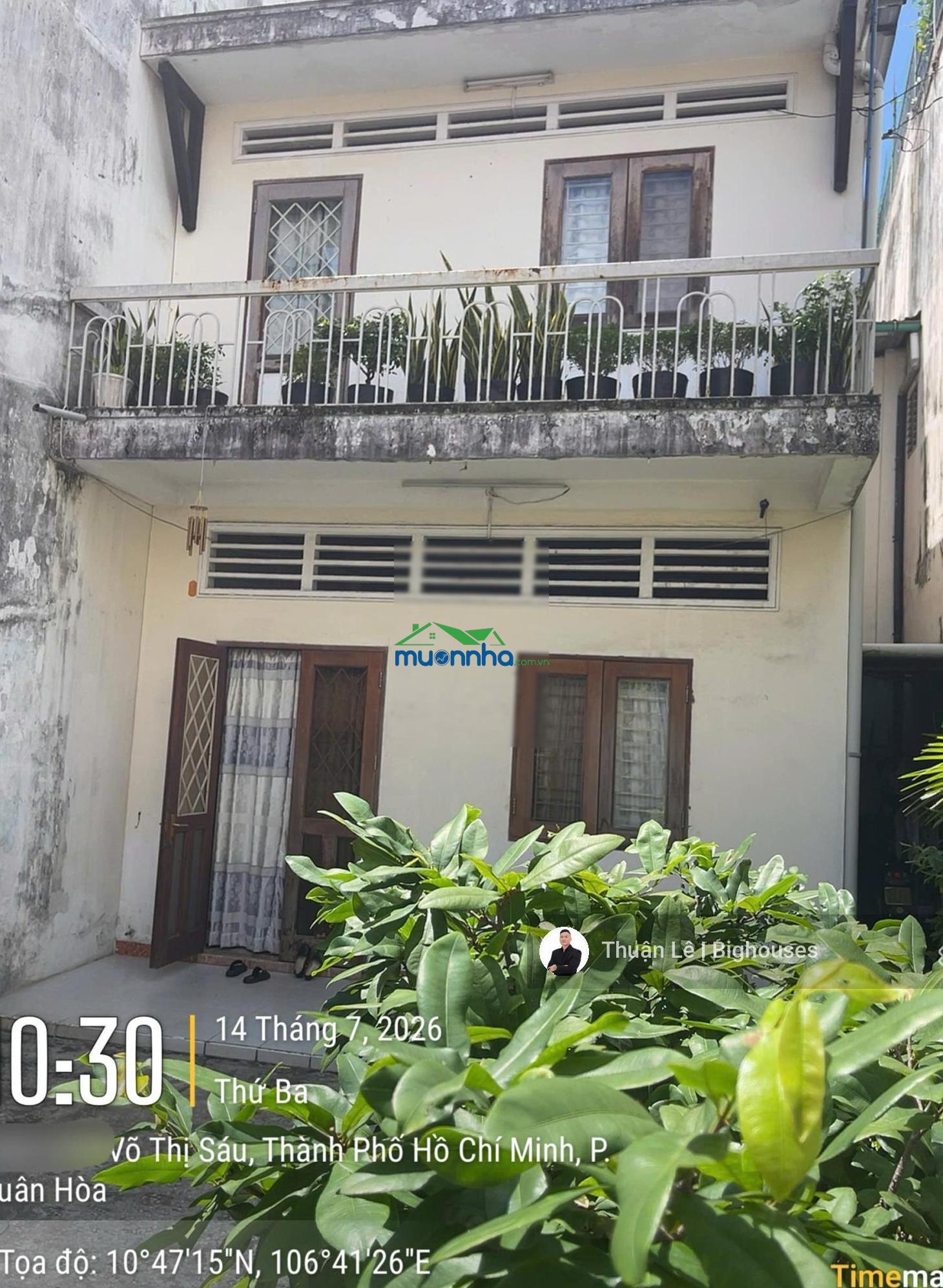 Mặt tiền 6m x 20m. hxh 6m khu hai bà trưng, sát nhà thờ màu hồng. nhà 3 tầng + sân. hạ 3tỷ bán gấp - 3