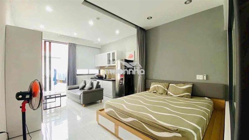 Cho thuê căn hộ view ban công, có thang máy, nội thất xịn võ thị sáu