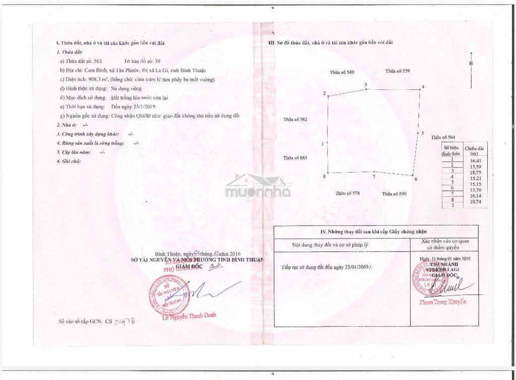 Bán 2 lô đất nông nghiệp liền kề mặt tiền đường nguyễn du - 2