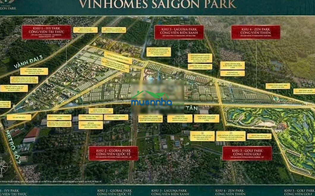 Bán shophouse 4 tỷ, 50m2 tại vinhomes saigon park, 6pn, 5wc, 4 tầng