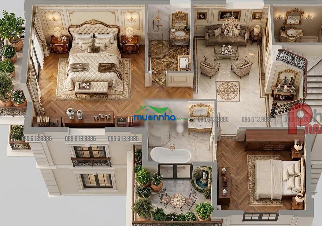 Bán biệt thự đơn lập góc 2 mặt tiền sông đẹp hàng vip tặng 8,8 tỉ - sổ hồng keppel - khang điền - 4