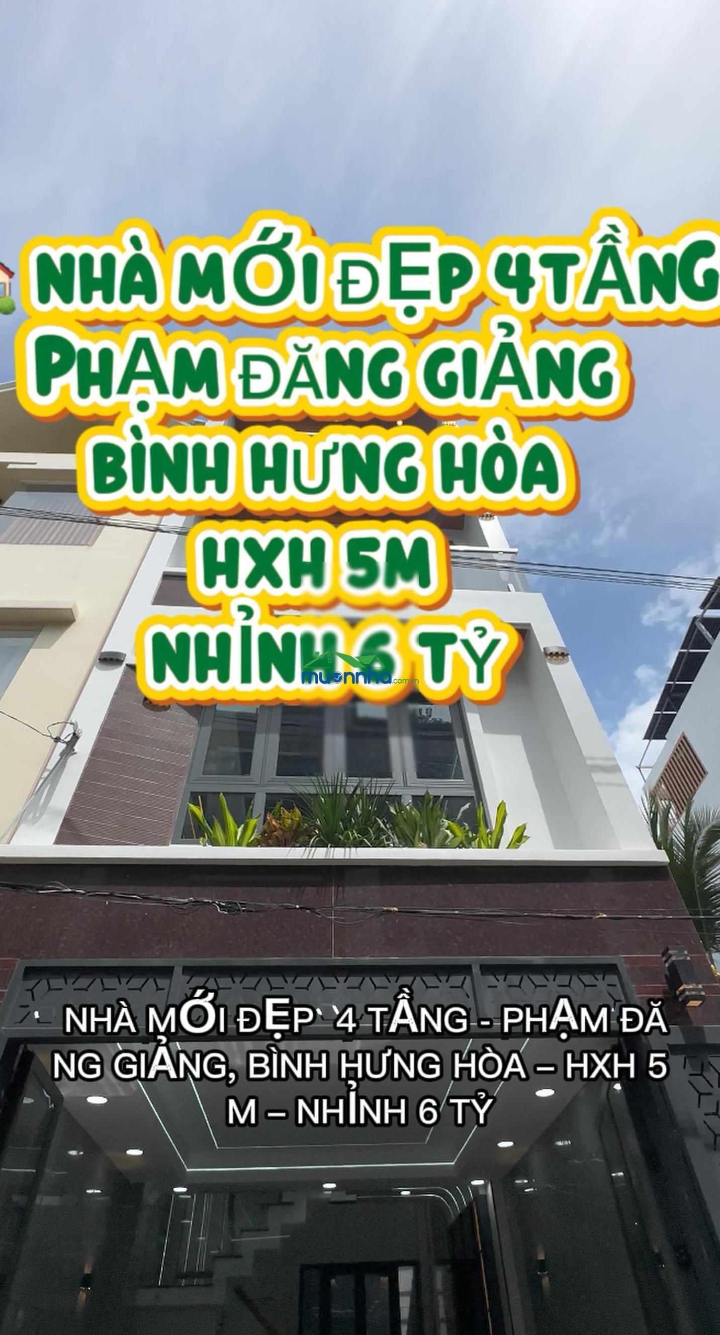 Nhà mới đẹp 4 tầng - phạm đăng giảng, bình hưng hòa hxh 5m nhỉnh 6 tỷ - 2