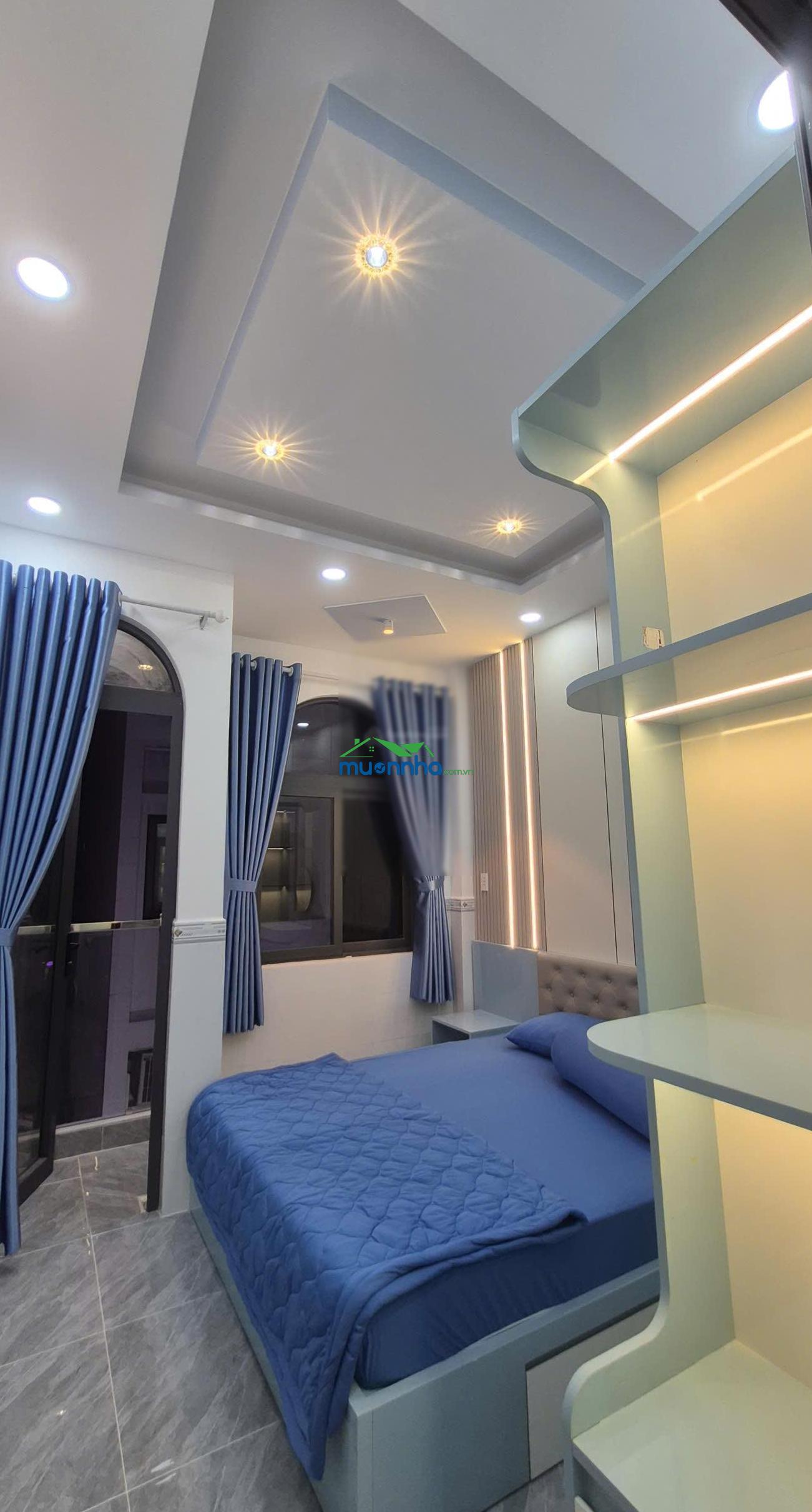 Nhà xây mới 3,4x11m, 4 tầng, đường hưng phú, p. chánh hưng, q.8