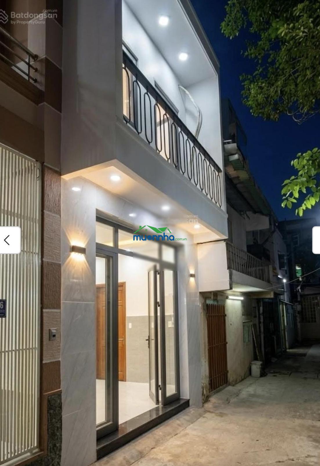 Bán nhà hẻm sạch đẹp, đường trường sa quận 3, cn: 50m², 3.8x9m, nở hậu 8m, 2 tầng, chỉ: 6.3 tỷ