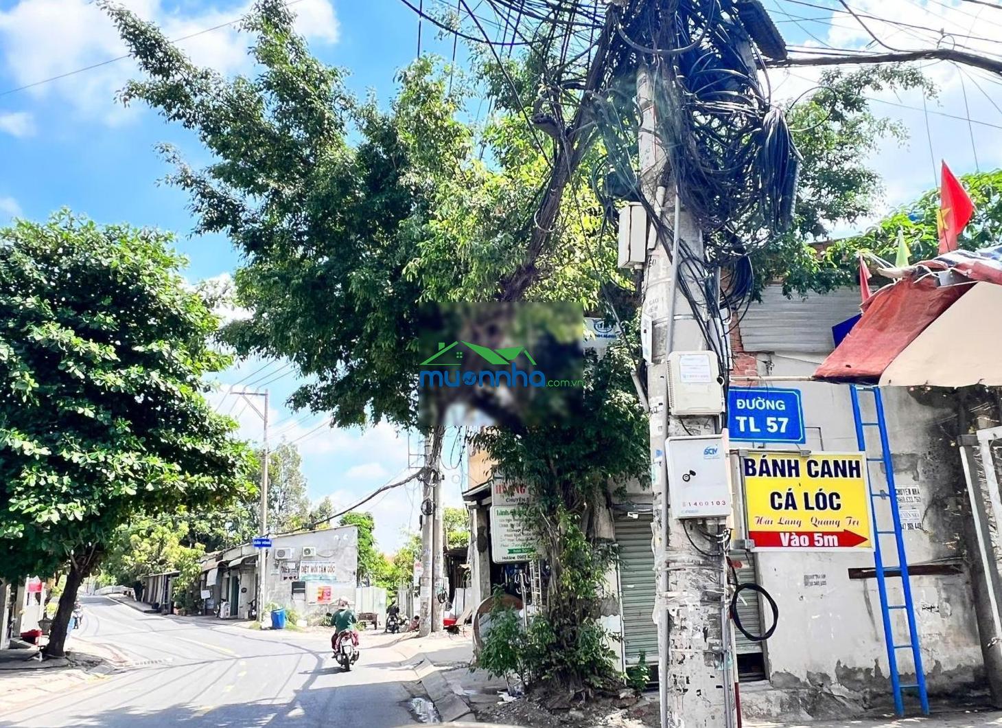 Nhà tl57 q12 - 64m2 ko lộ giới - kế chợ - đường 8m xe hơi né - kd tốt đang cho thuê - 4