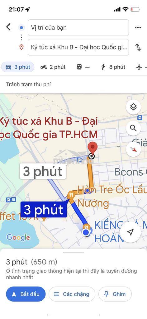 Phòng trọ gần ktx khu b, rộng rãi, nhà vệ sinh riêng, lối đi riêng