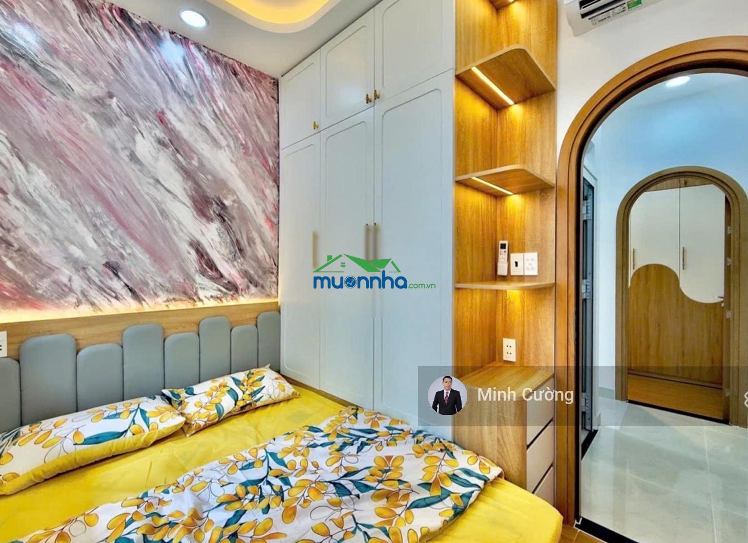 Bán nhà đẹp cạnh khu lam sơn, nguyễn văn đậu, 23m2, 2 tầng btct, hẻm 3m thông sát mặt tiền - 2