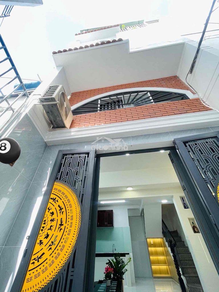 Nhà đẹp phan văn trị bình thạnh - 4 pn - ngang 4m - 5.45tỷ tl