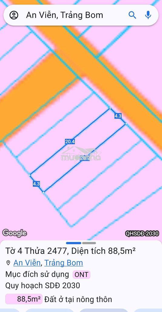 Bán đất thổ cư đường nhựa thông ngay chợ và kcn giang điền - 2