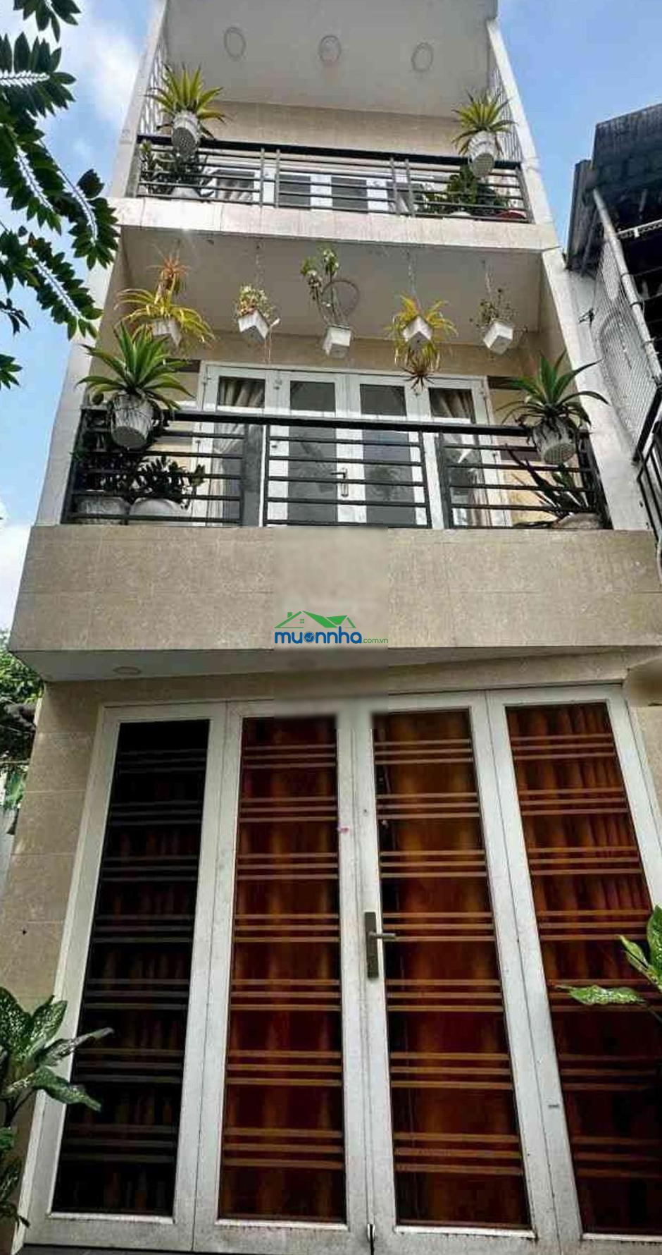 4,7 tỷ nhà bán. lê quang định, bình thạnh. 28 m2 - 3 tầng btct - 3 pn, sân thượng. nở hậu. ngang 4 - 2