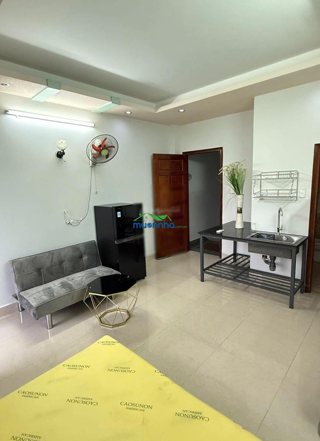 Hẻm nhựa 10m thông - 75m2 - 5tầng - 6 phòng chdv full nội thất, gần lê văn thọ gv, chỉ 9tỷ4 còn tl - 4