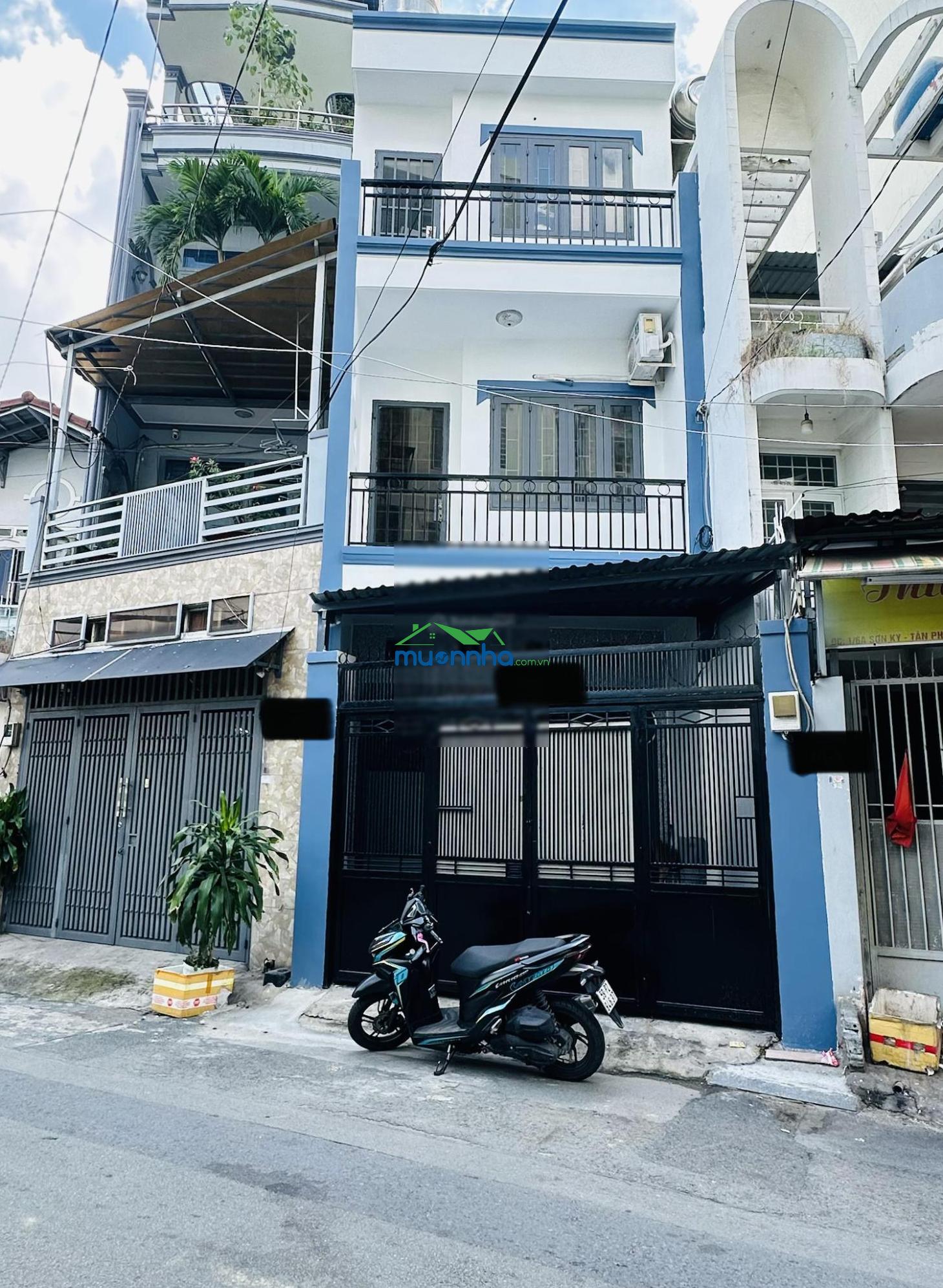 Sơn kỳ - tân phú - 68m2 nhà 3 tầng hẻm nhựa 8m thông chỉ 9 tỷ 4 tl - 4