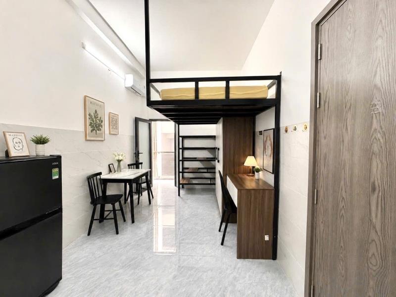Cho thuê căn hộ quận tân phú-phòng duplex có bancol thoáng mát nội mất đầy đủ gần dh công thương và dh văn hiến - 3