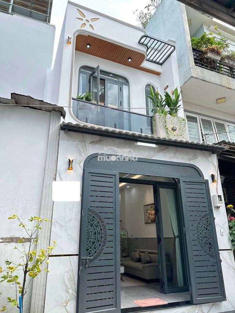 2 tầng kiên cố xe hơi tới nhà , 3 pn có trệt, 52m2, quanh gò xoài - 2