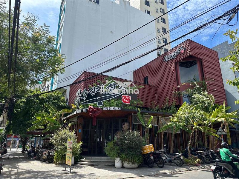 Cho thuê mặt bằng góc 2 mặt tiền gần biển mỹ khê 190m² ngang 12m