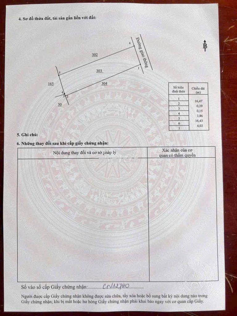 Bán lô đất sổ riêng, thổ cư hiệp hòa, gần tttm aeon đang xây