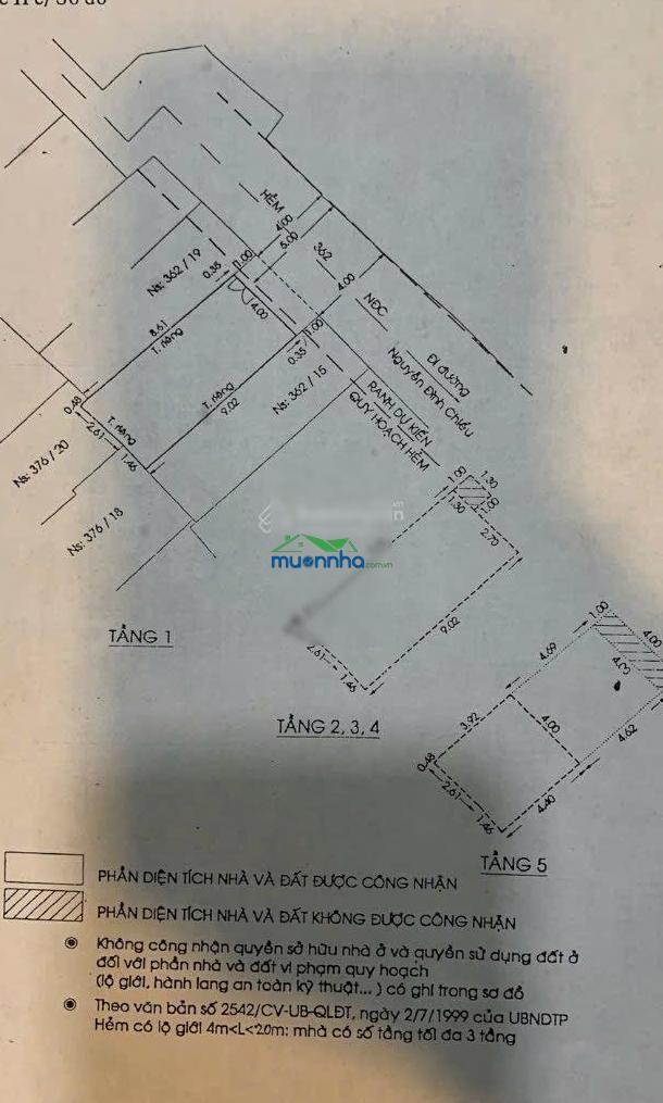 Bán gấp nhà 1 trệt 3 lầu + sân thượng số 362/17 đường nguyễn đình chiểu - p4 - q3