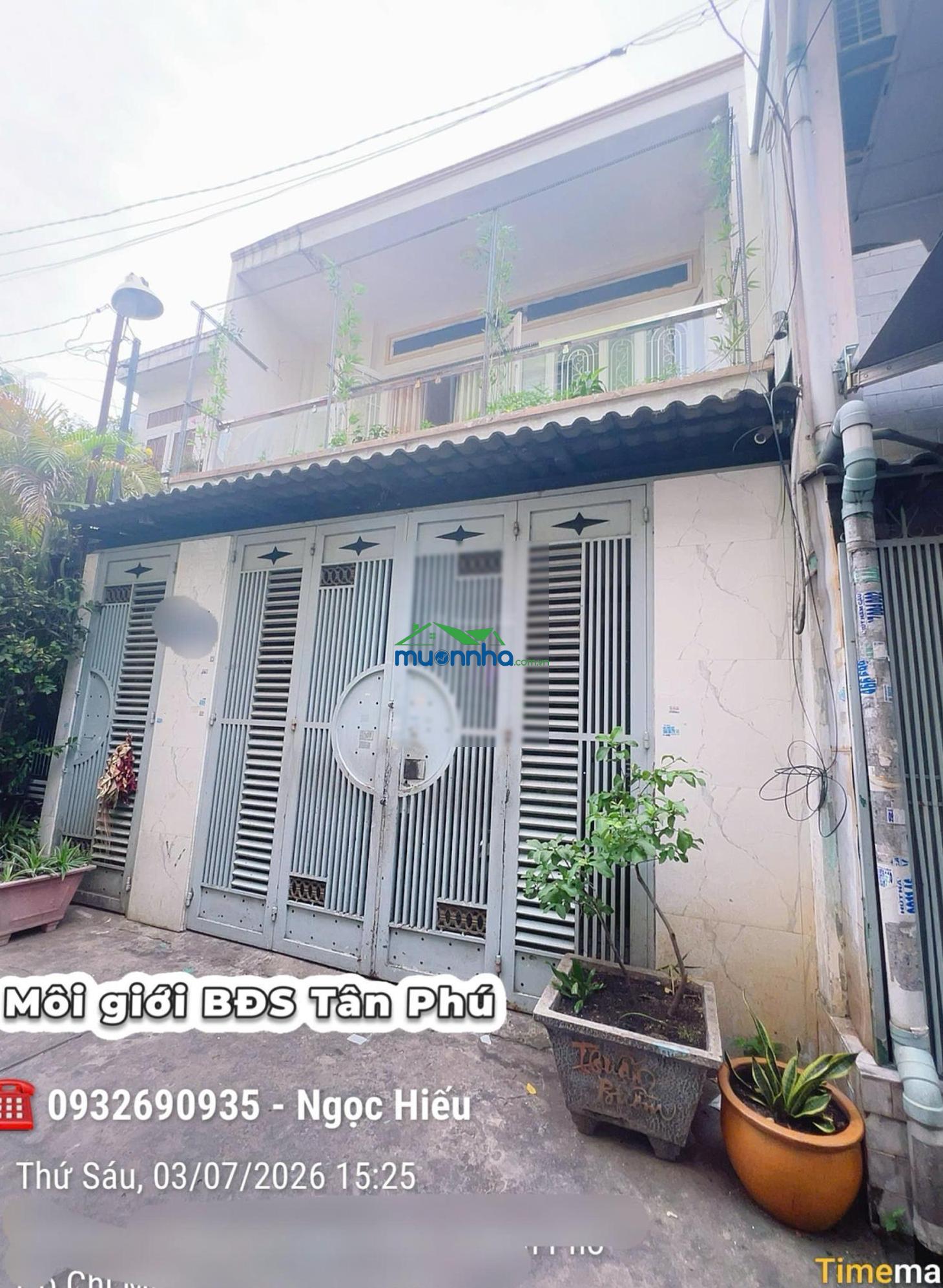 Nhà ngang 5.3m giá chỉ 6.5 tỷ - nguyễn như lãm (khu chợ vải phú thọ hòa) tân phú - 2