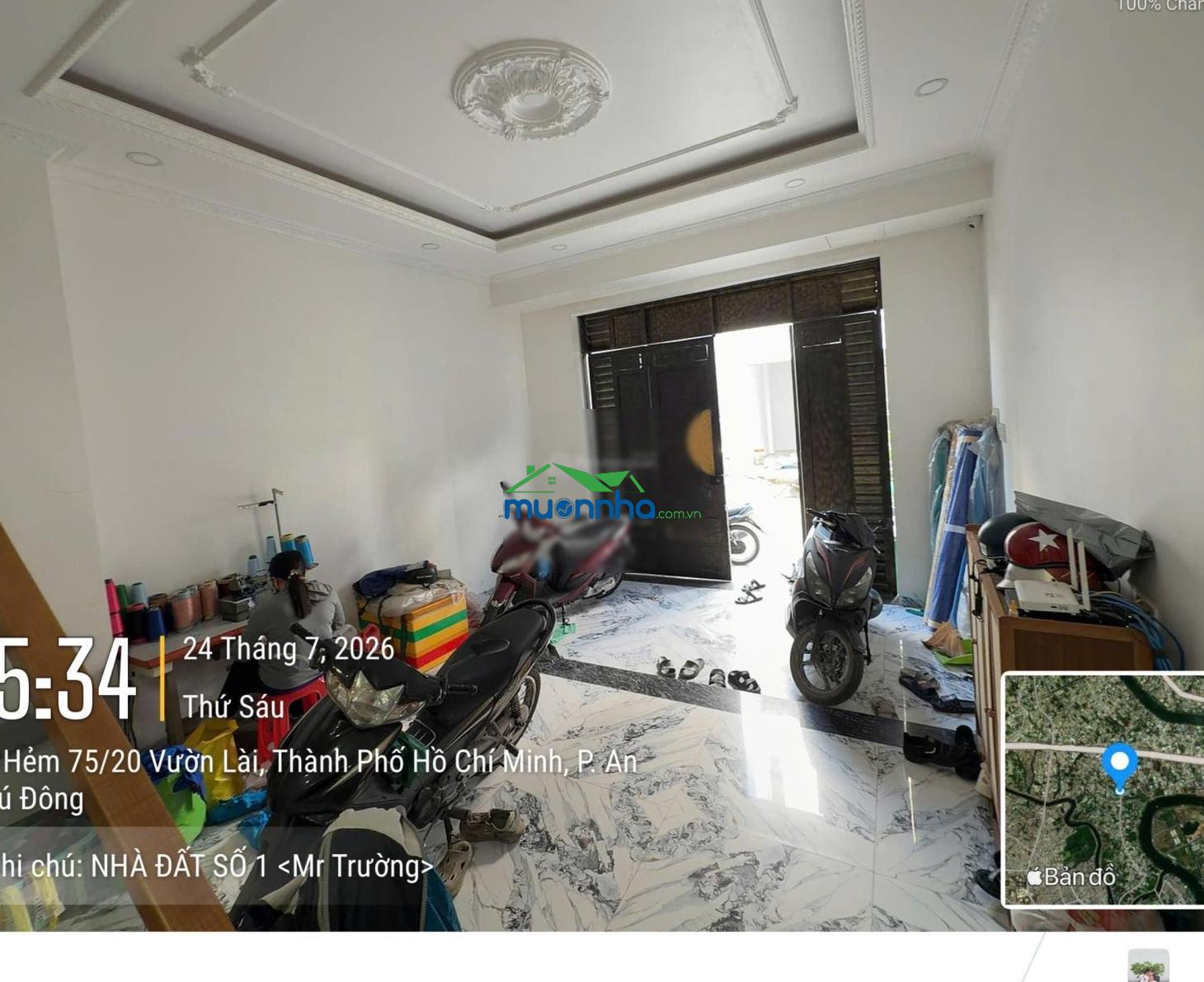 Bán nhà 3 lầu hẻm 105 vườn lài - có 4 phòng ngủ - 1 phòng thờ - sân thượng: 4.6x12 giá: 6.8 tỷ tl - Ảnh 3