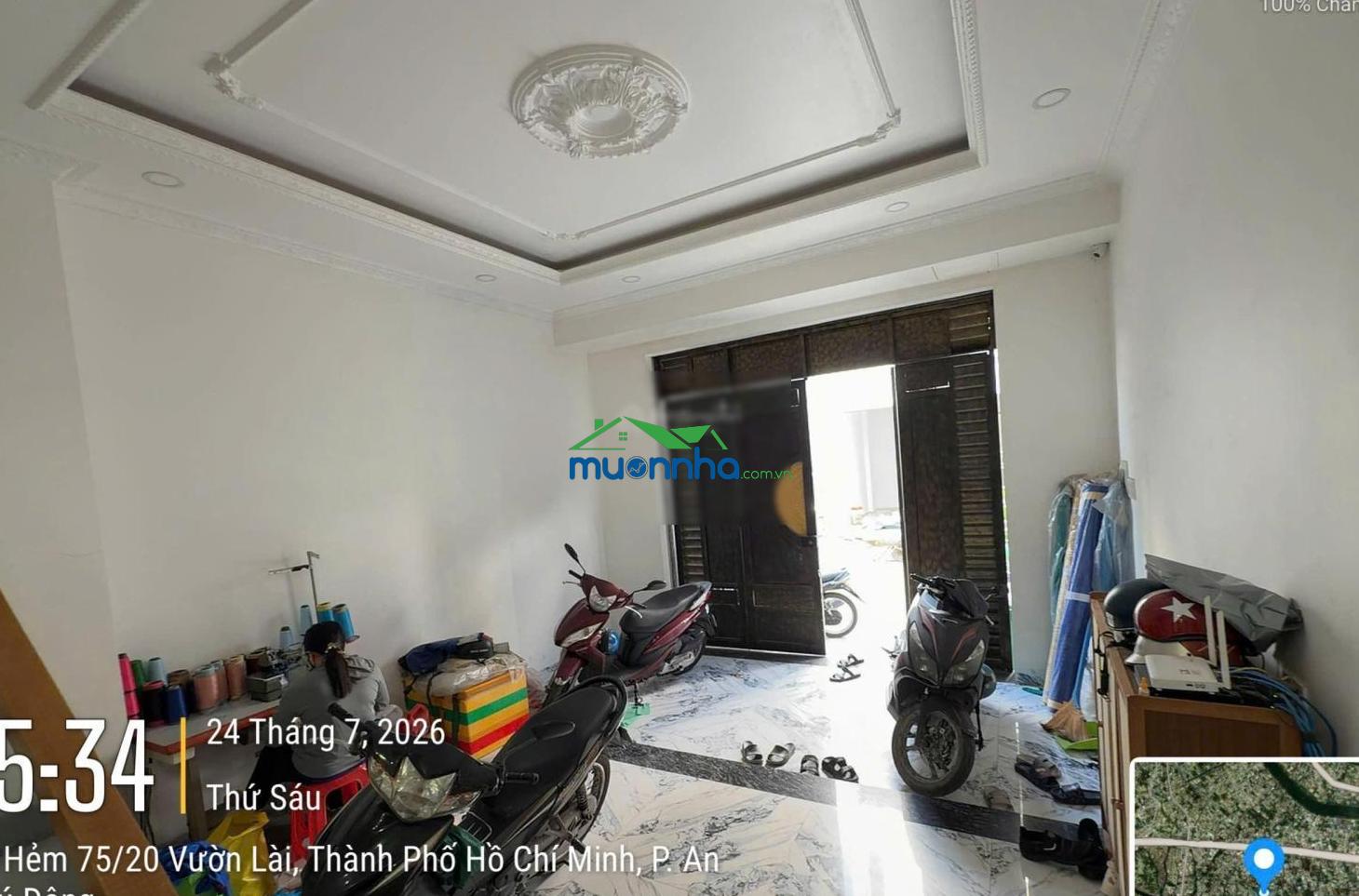 Bán nhà 3 lầu hẻm 105 vườn lài - có 4 phòng ngủ - 1 phòng thờ - sân thượng: 4.6x12 giá: 6.8 tỷ tl - Ảnh 2