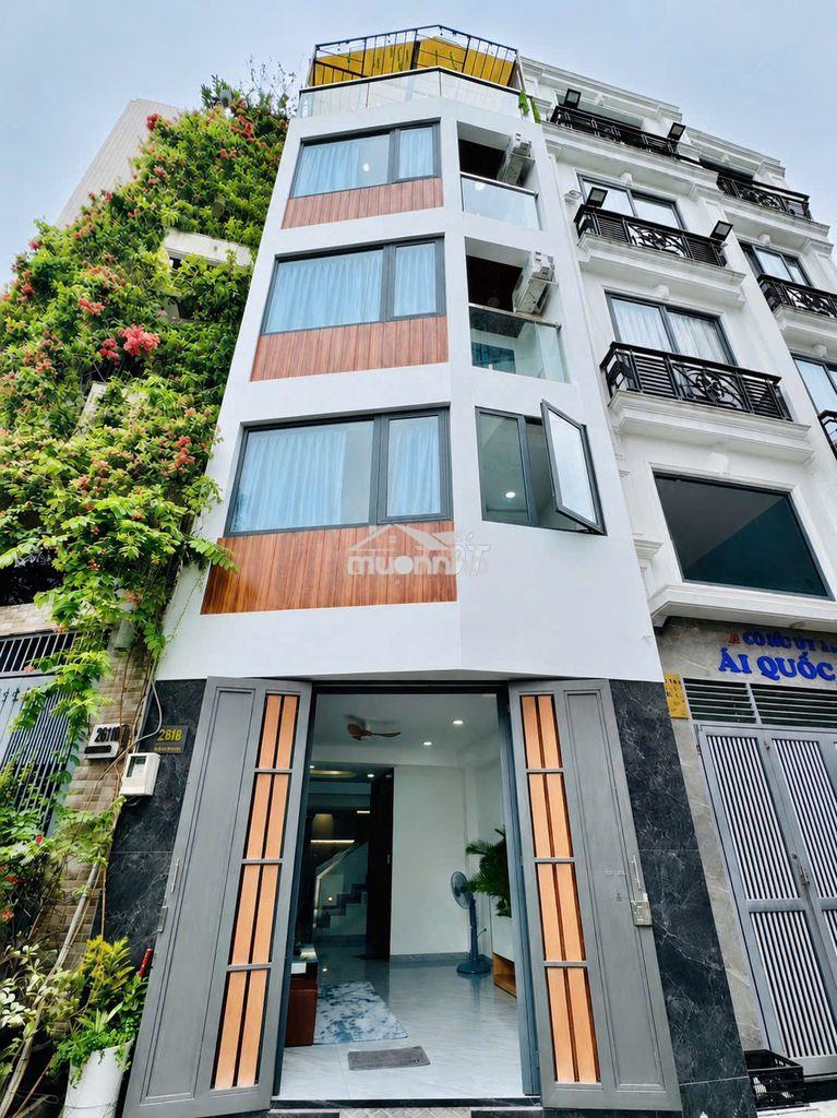 Bán nhà hẻm 6m thông sang đặng thùy trâm, trệt 3 lầu st. 4pn, 4wc.