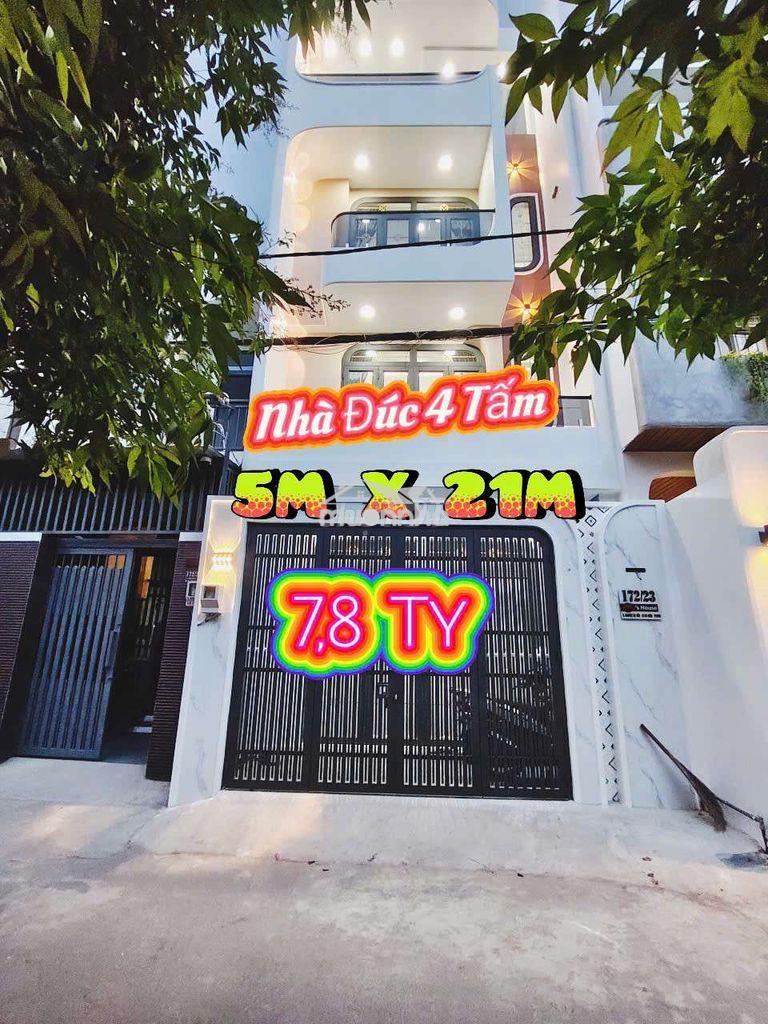Bán nhà cao cấp đúc 4 tấm gần chợ bà điểm