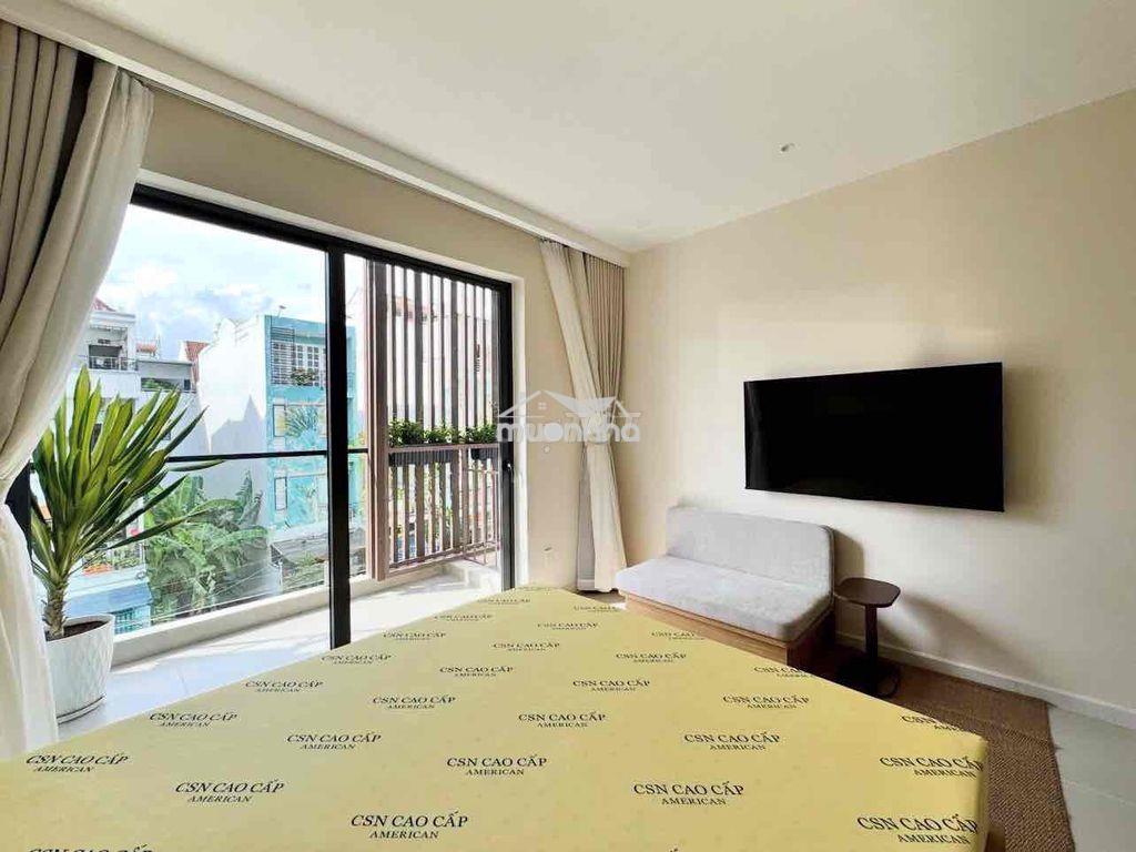 Căn hộ 1 phòng ngủ tách bếp 45m2 full nội thất + ban công bv 115 - 3
