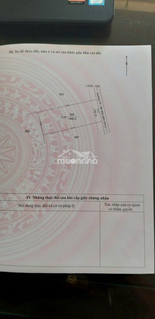 Chính chủ cần bán gấp đất 1945m2 hẻm thông nờ hậu - 2