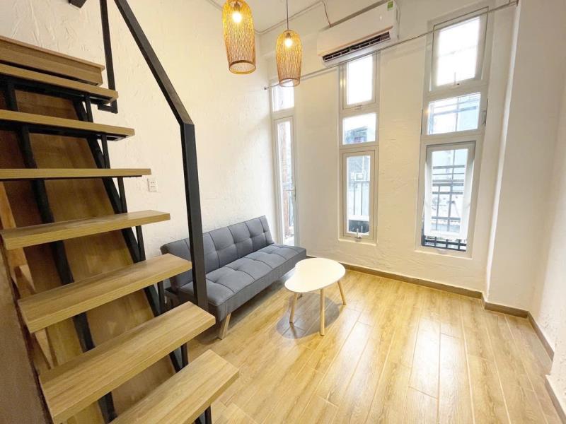Duplex thang máy, cửa sổ lớn 35m2 đi bộ tới đại học hồng bàng, uef, hutech, bờ kè hoàng sa quận 1 - 3