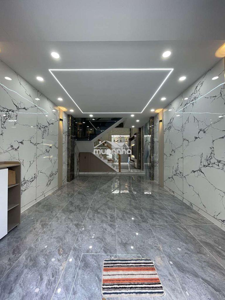 Nhà mới 3 lầu, 4m x14m, có gara xe, gần metro đường lê văn khương - 2